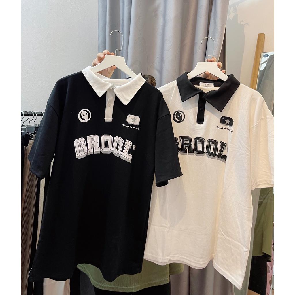 Áo thun nam nữ unisex polo, áo phông basic cổ tròn form rộng tay lỡ, oversize, chất cotton mềm mát, QUYNHANHPUKA