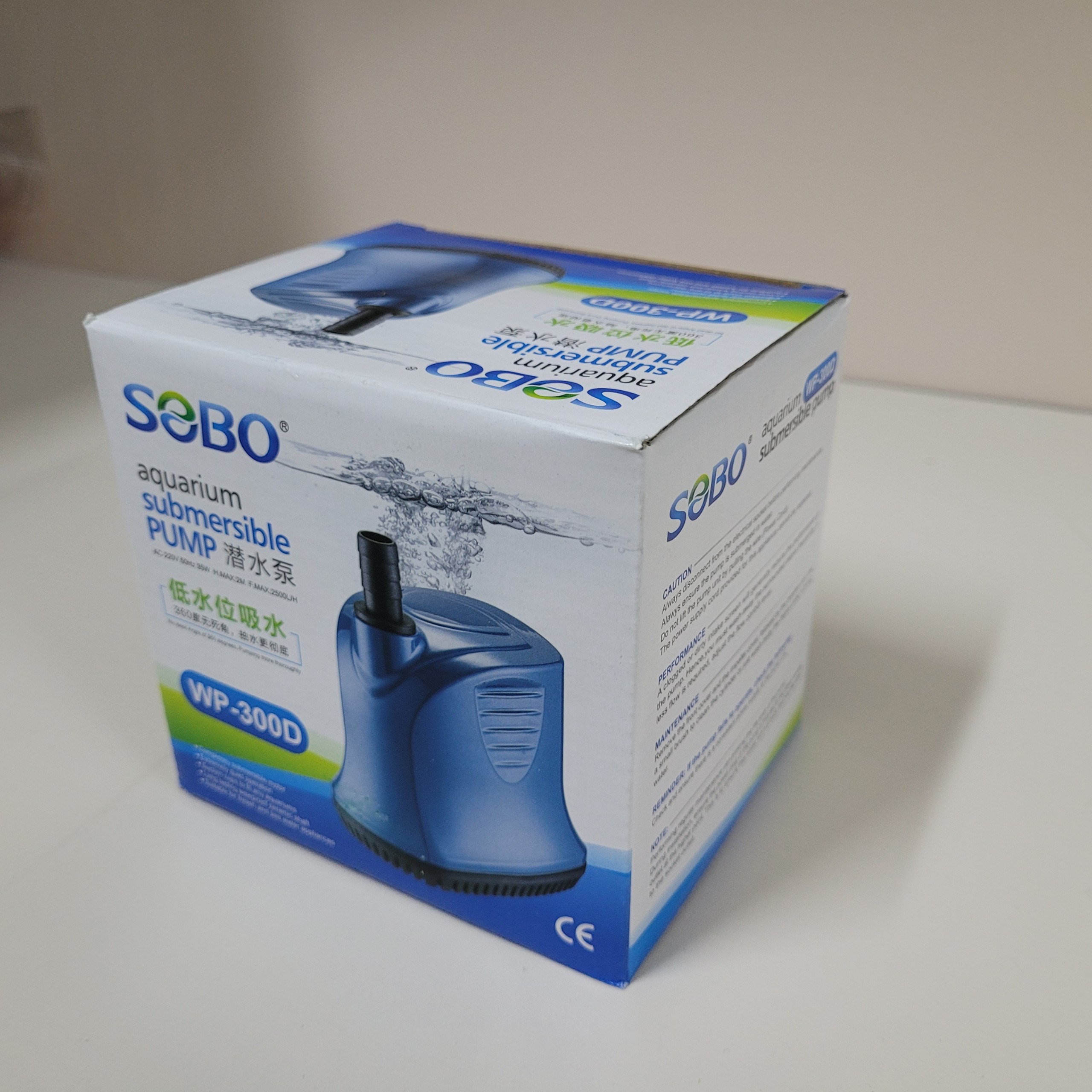 Bơm Chìm Hút Cặn Cho Bể Cá 360 độ Sobo WP-300D