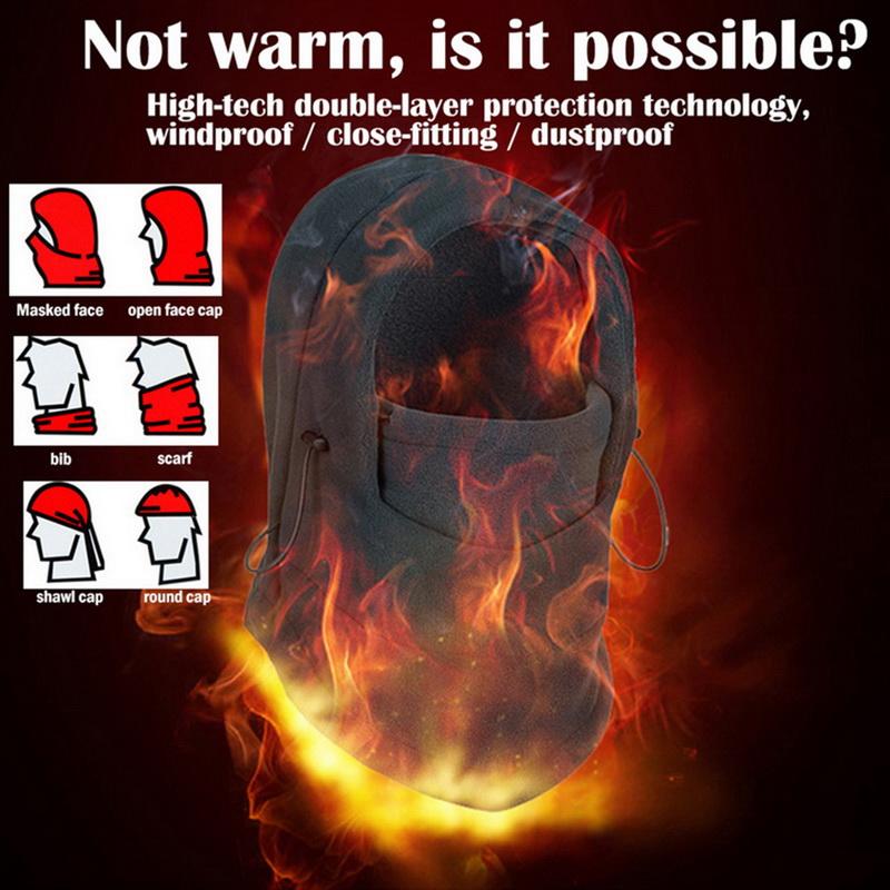 Mùa Đông Ấm Nỉ Beanies Nón Nam Đầu Lâu Cao Su Cổ Ấm Balo Mặt Ấm Lên Sử Dụng Cho Trò Chơi Bộ Đội Lực Lượng Đặc Biệt Unisex nón Lưỡi Trai Color: Orange