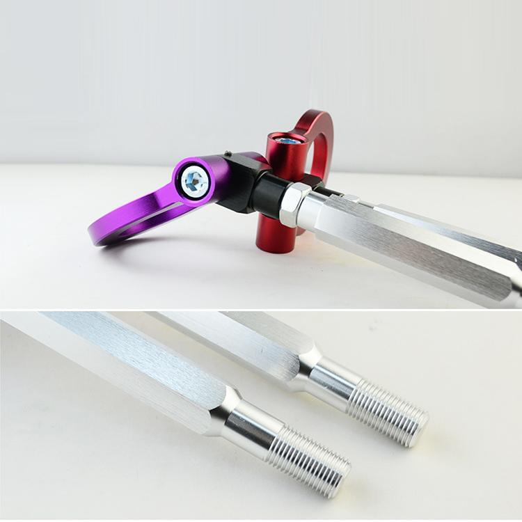 2pcs Red Folding  Screw on Front Rear Bumper Tow Hook for  STI