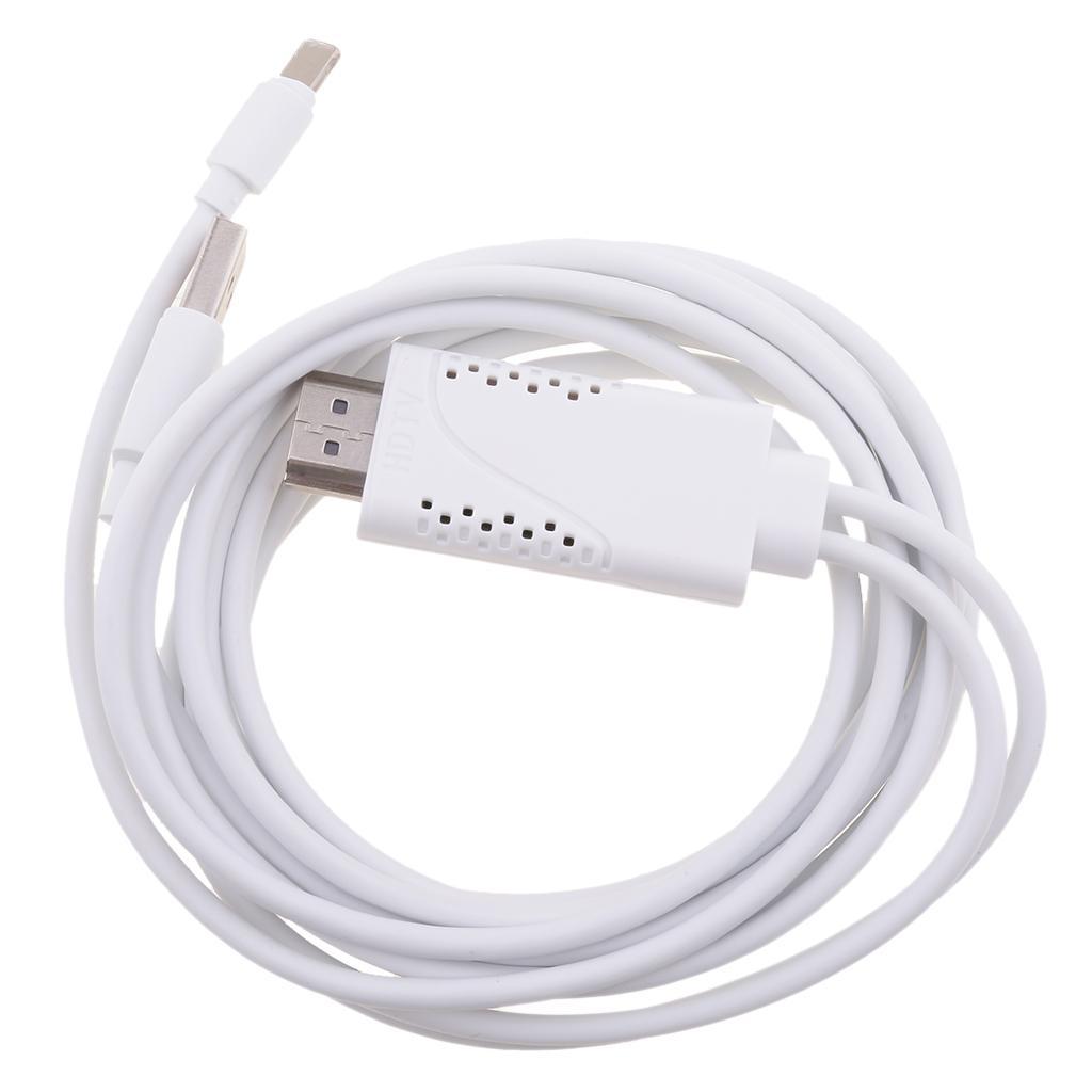 HDMI TV USB Cable Video Adapter Dongle Wire For iPhone 5 6 7 8 Plus X