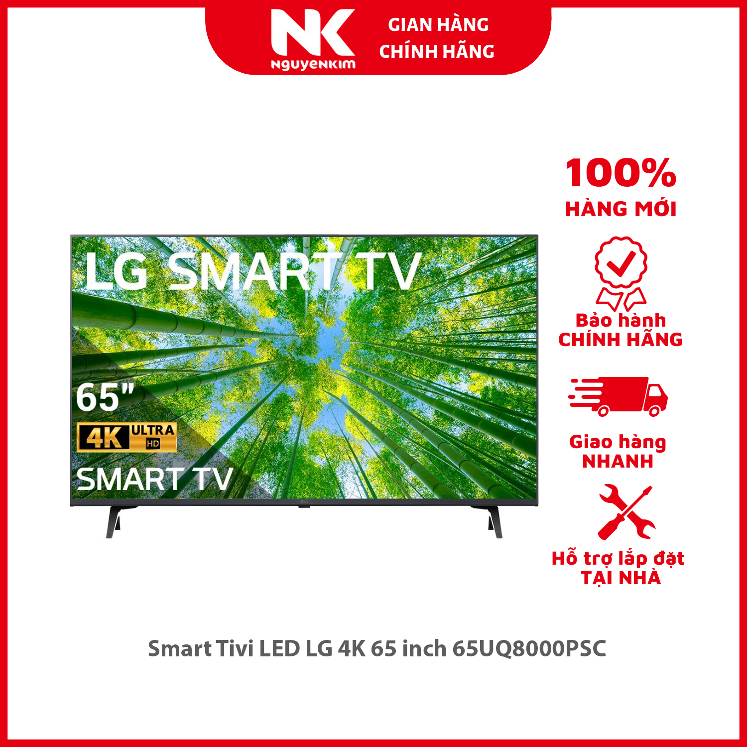 Smart Tivi LED LG 4K 65 inch 65UQ8000PSC - Hàng chính hãng