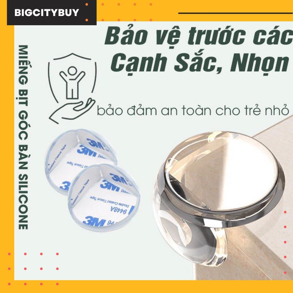 Miếng Silicon Bọc Cạnh Bàn, Bịt Góc Cạnh Bàn, Tủ, Ghế Trong Suốt - Tránh Va Đập Cho Bé, Dễ Dàng Tháo Lắp