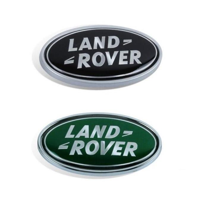 Logo biểu tượng sau xe Land Rover Kích thước 90×48mm, Nhựa ABS + Hợp kim nhôm