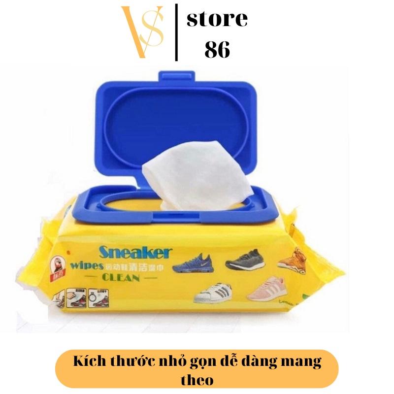 Khăn Giấy Lau Giày Siêu Sạch SNEAKER Hộp 30 Tờ Siêu Hot Không Hoá Chất Làm Hại Vải 00036