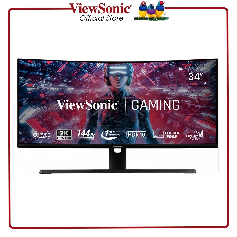 Màn hình cong gaming ViewSonic VX3418-2KPC 34''/ 2K/ VA/ 144Hz/ 1ms/ Adaptive Sync - Hàng Chính Hãng