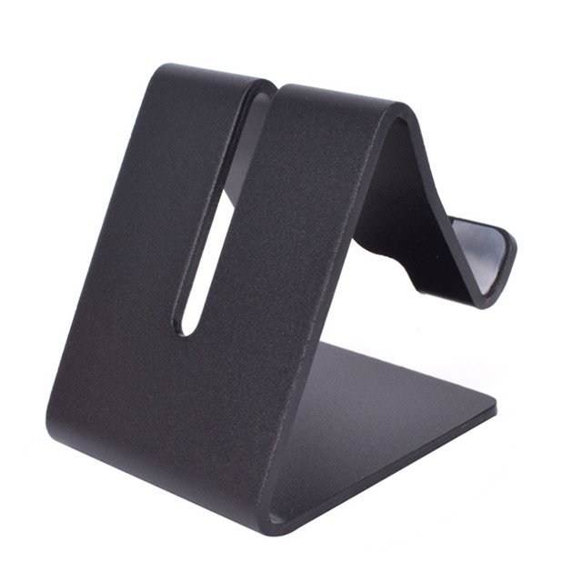 Bạc - Giá đỡ điện thoại smartphone hợp kim nhôm nguyên khối Holder-Fix hiệu Hotcase (vật liệu cao cấp, bền màu) - Hàng nhập khẩu