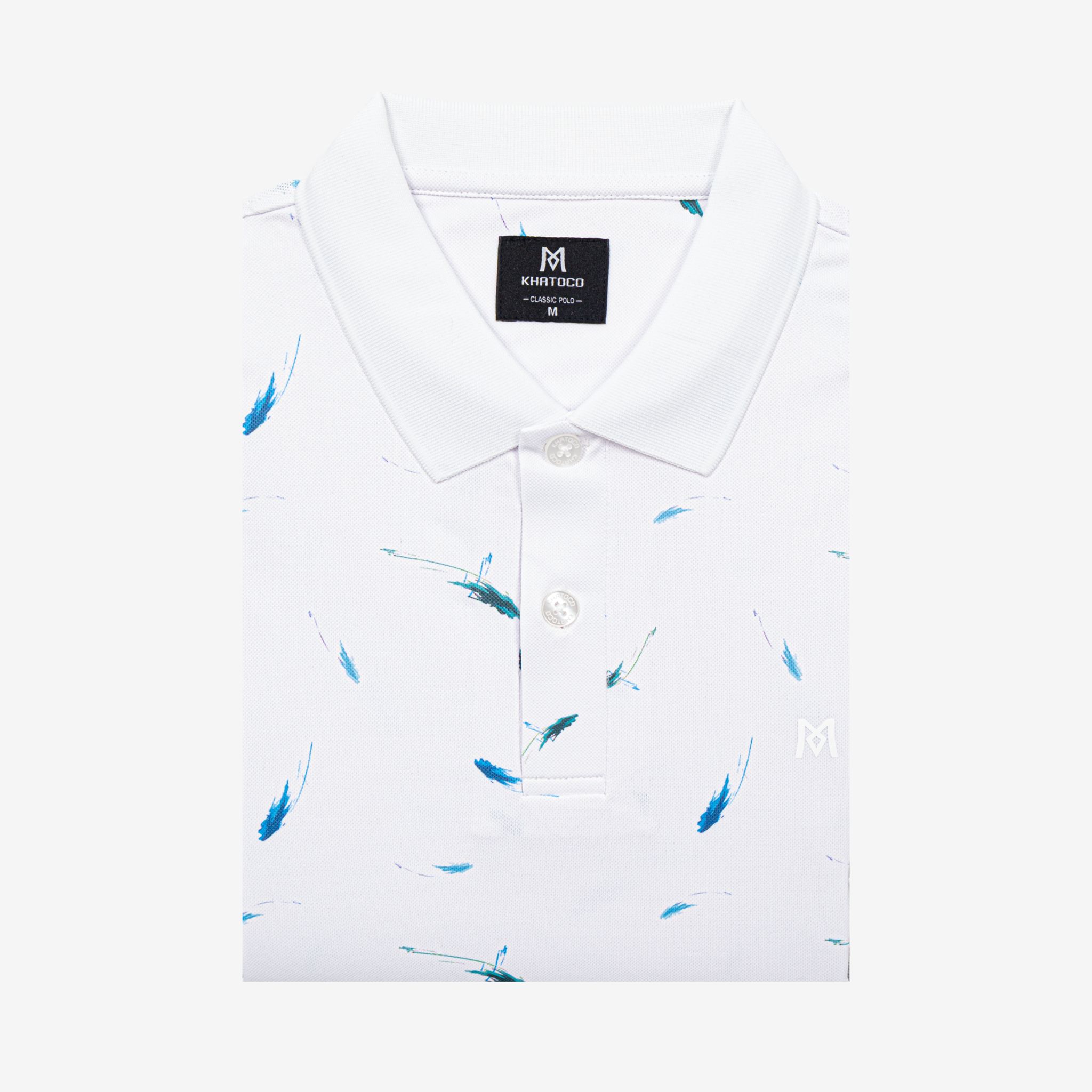 Áo polo nam KHATOCO không túi A2MN438R2-CNIN803-2709-N