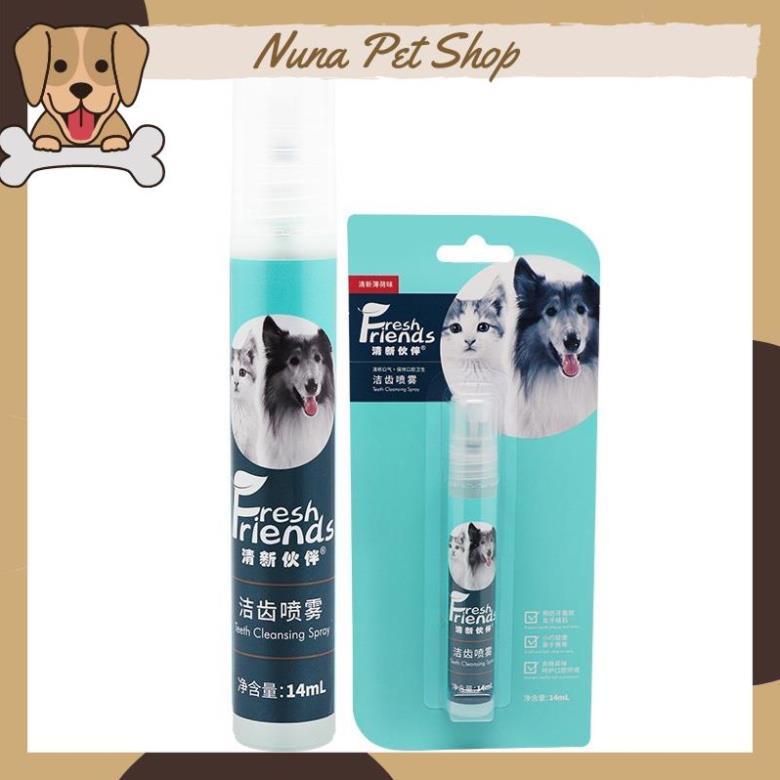 Xịt thơm miệng cho chó mèo Fresh Friend 14ml