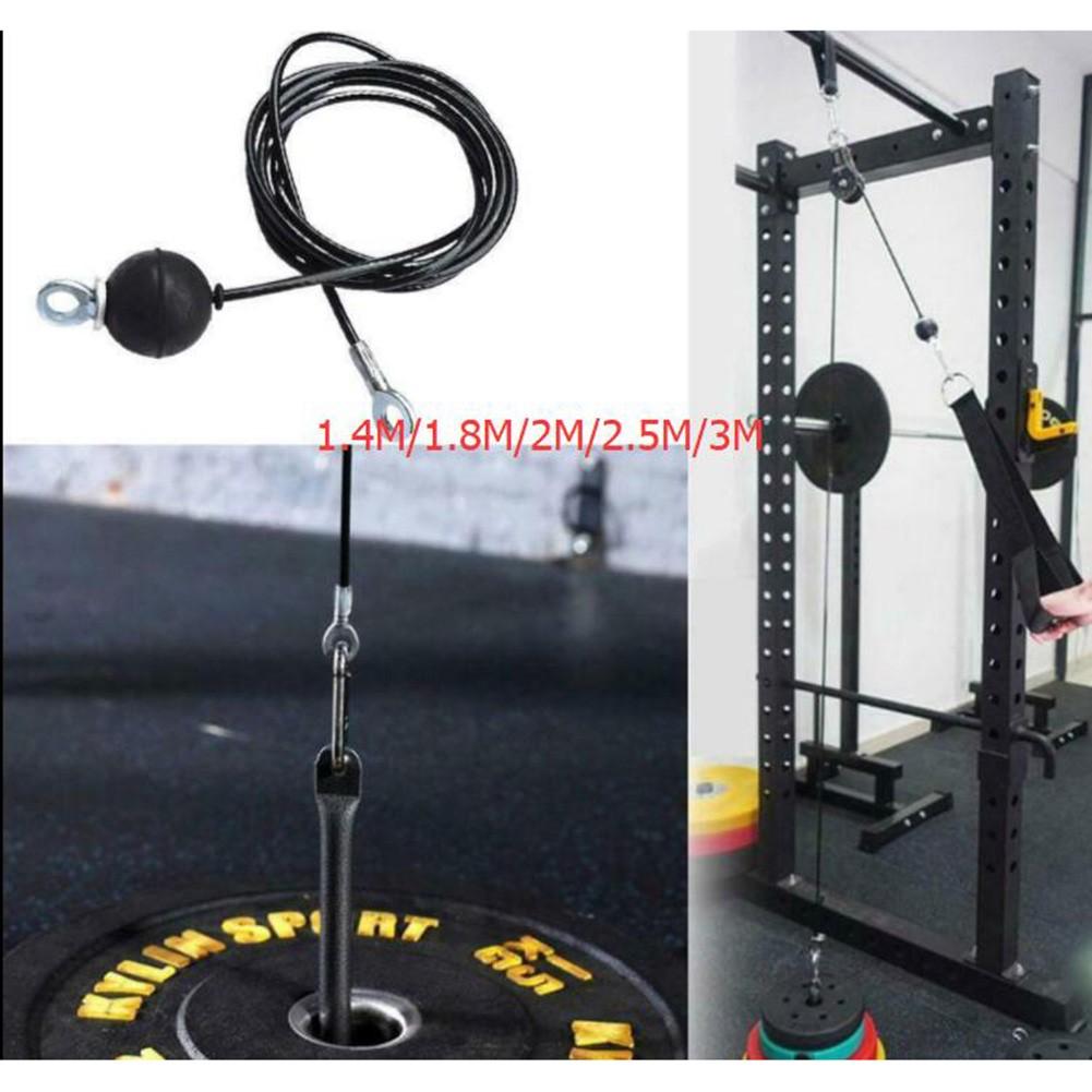 Dây dây thép tập thể dục nội thất cho ròng rọc 1,4m 1,8m 2m 2,5m dây thép dây thừng DIY Trọng lượng đa phòng tập thể dục Fitness Pulley Color: 3M