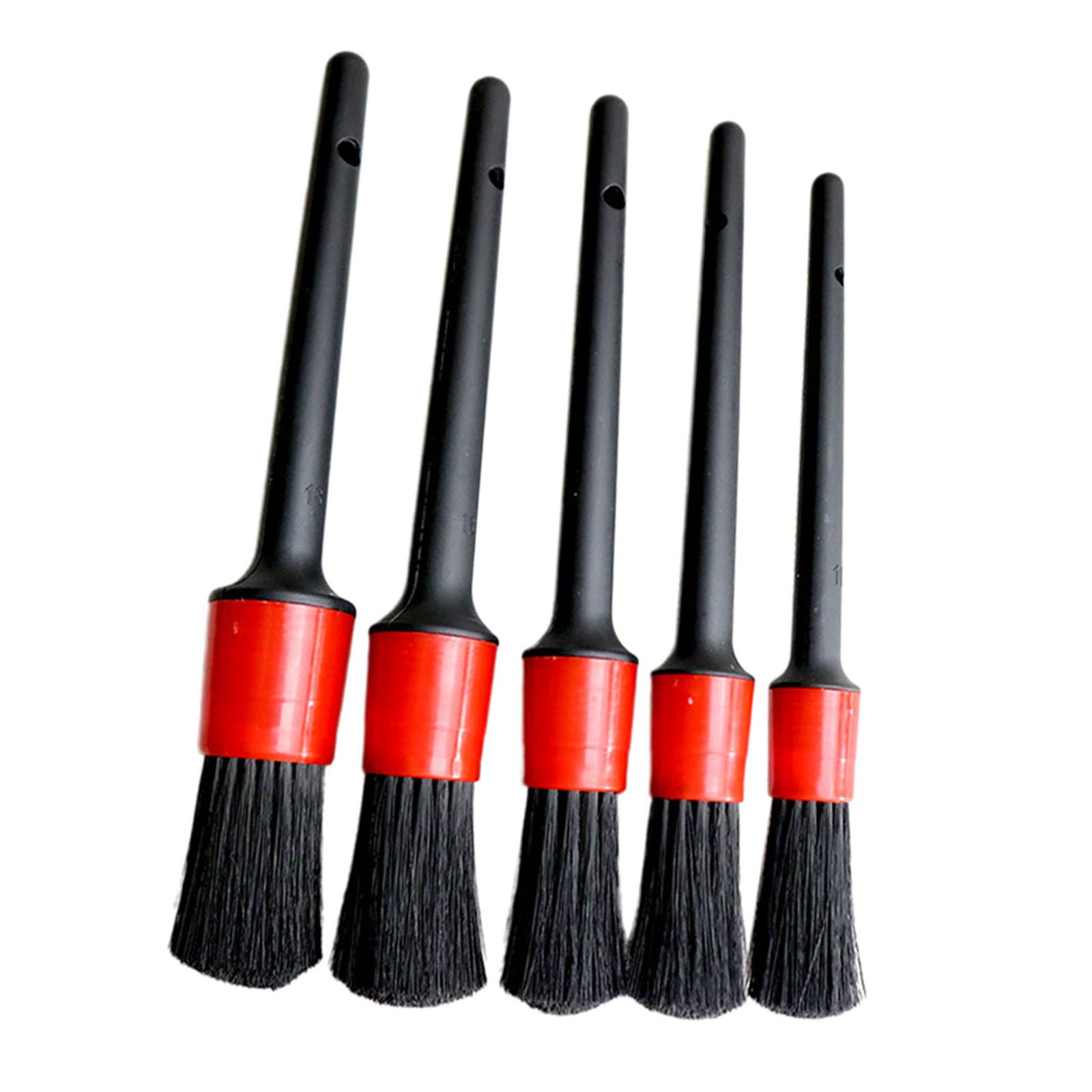 10xCar Automotive Detail Brushes Interior Detailing Brush Set  5Pcs Set