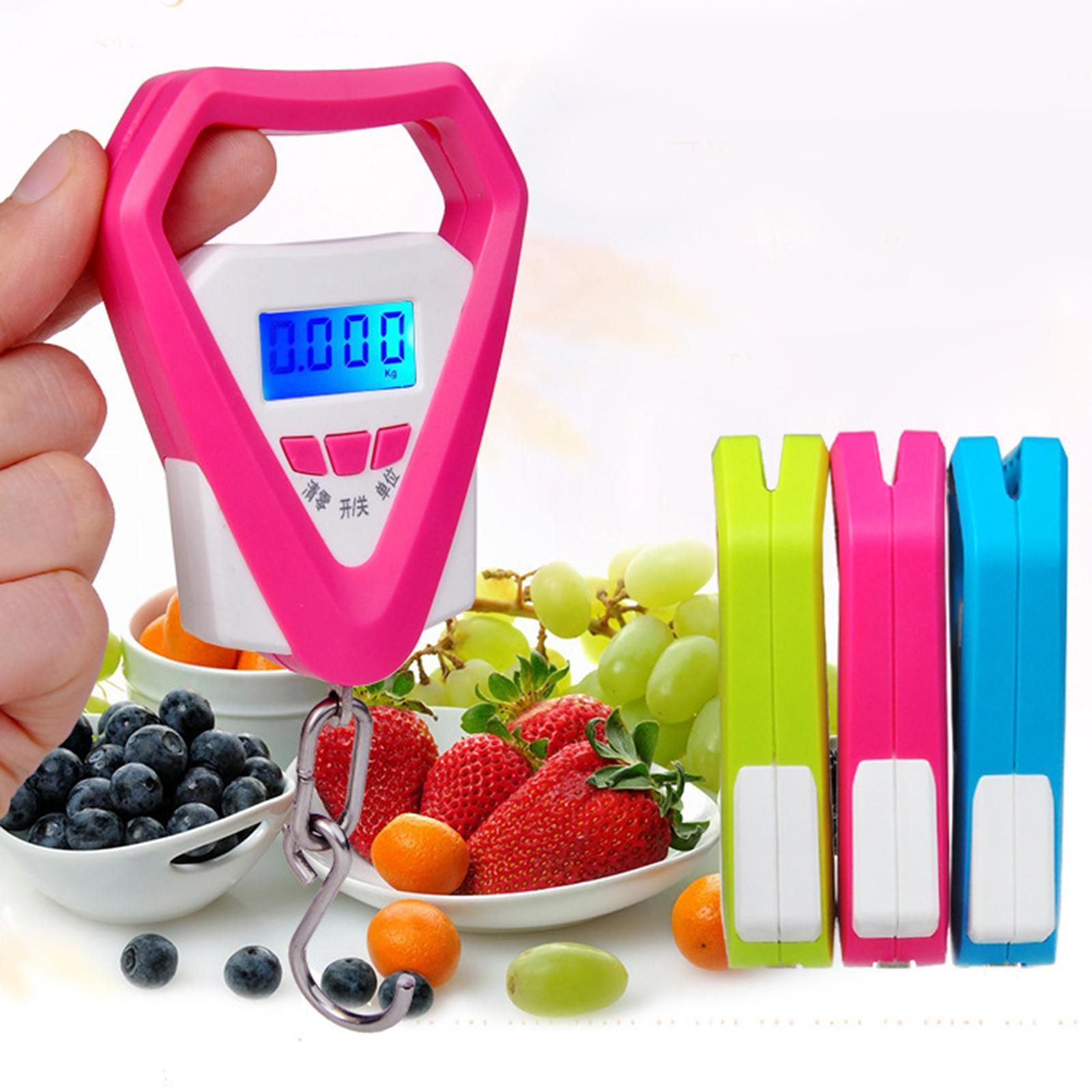 Electronic Hanging Weight Scale with Weight Hook 110lb /50kg for Travel Bag