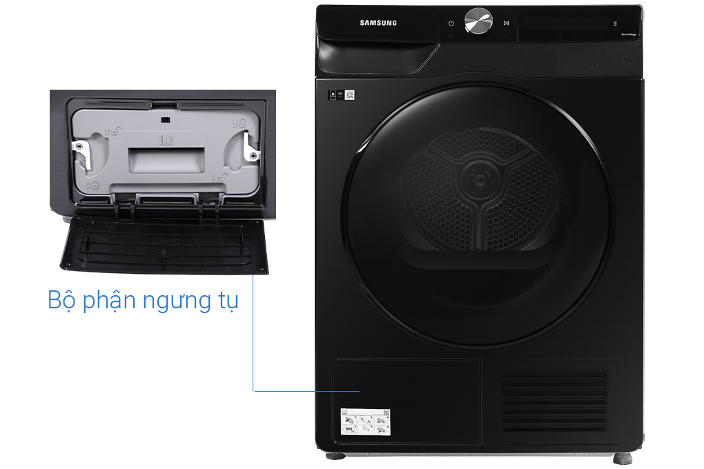 Máy sấy Samsung DV90T7240BB/SV heatpump 9kg màu xám, Hàng chính hãng, CHỉ giao tại Hà Nội