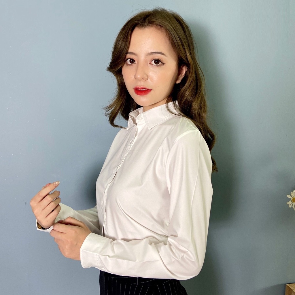 Áo Sơ Mi Trắng Dài Tay