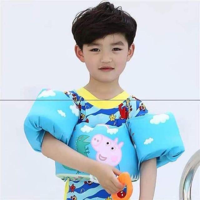 Phao bơi tay đỡ ngực cho bé Phao tập bơi liền thân cho bé - phao tay đỡ ngực cho bé