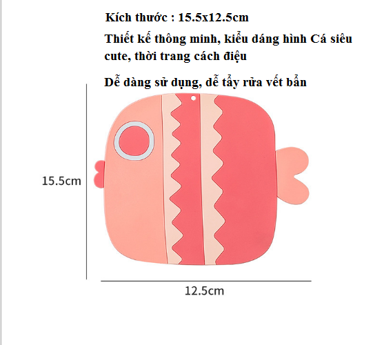 Miếng lót nồi hình Cá silicon chịu nhiệt tốt, Combo 4 miếng lót bằng PVC mềm chống trượt, siêu tiện dụng-GD507-LNoi-Ca