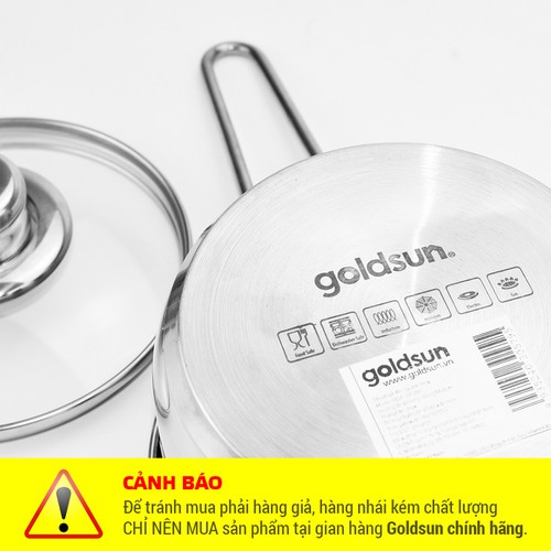 Quánh Inox Goldsun GE16-1302SG - Hàng chính hãng