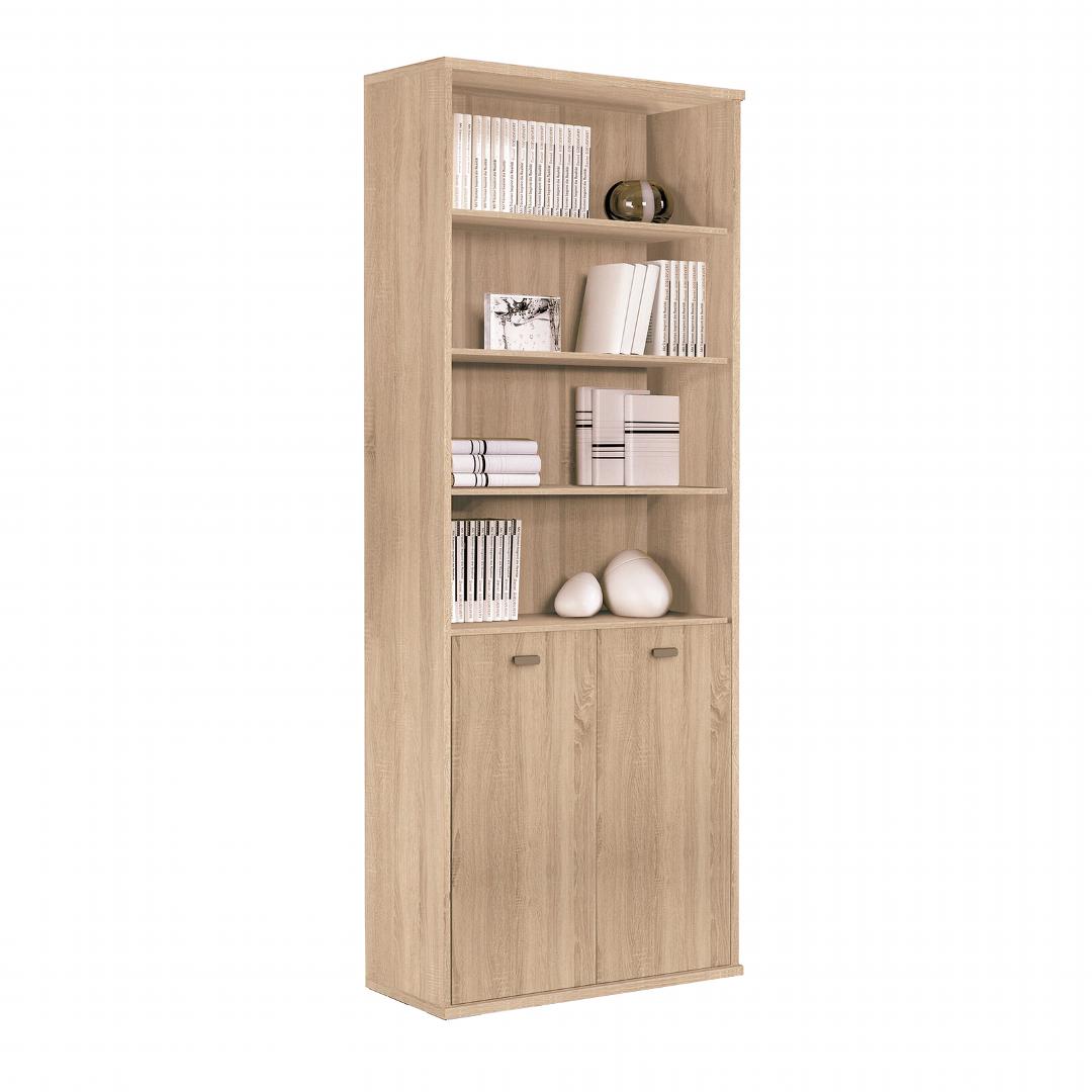 Tủ hồ sơ văn phòng gỗ hiện đại SMLIFE Orlando | Gỗ MDF dày 17mm chống ẩm | D75xR35xC200cm