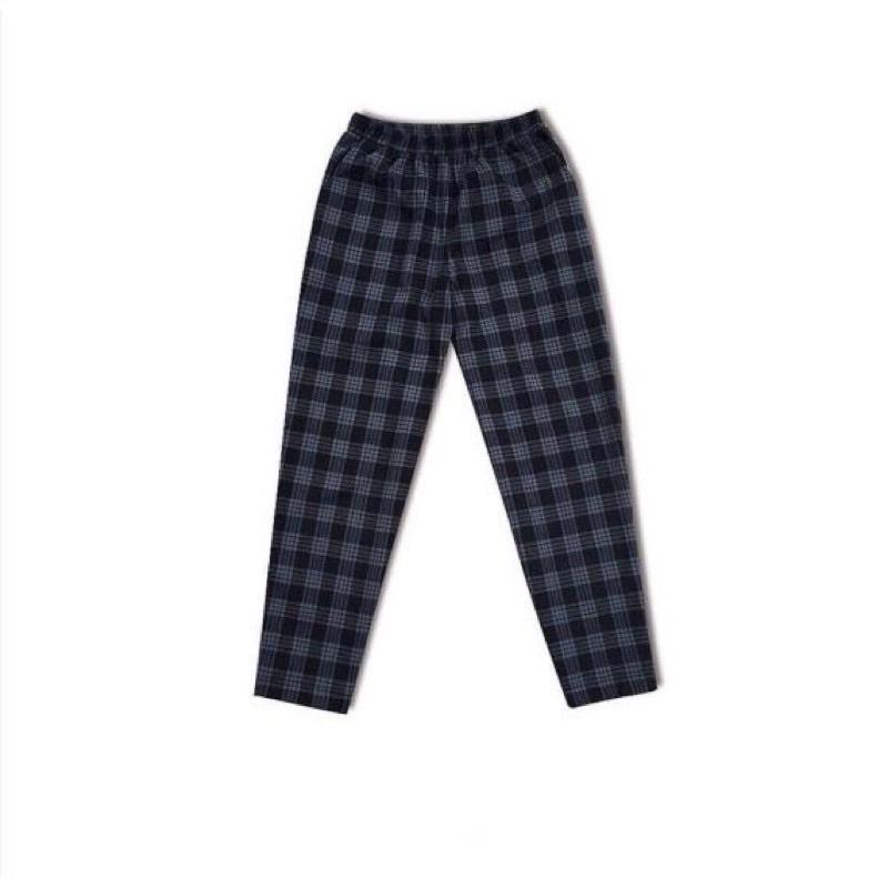 Quần Baggy Nam Nữ Kẻ Caro PLAID Ống Suông Unisex - Kiểu quần ống rộng suông vải Plaid kẻ caro Khanh Store 24