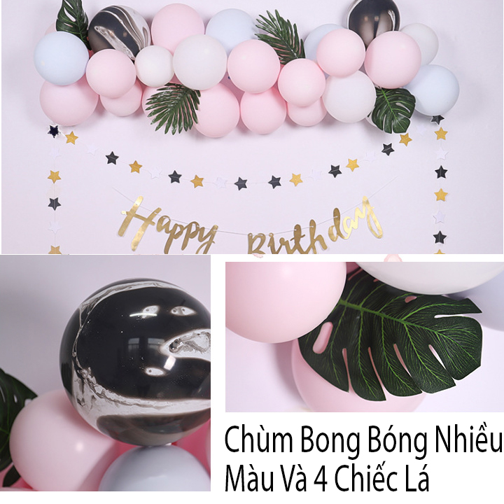 Bộ Trang Trí Sinh Nhật, Thôi Nôi Cho Các Bé - Mẫu Hình Nhẫn Kim Cương Lớn - Set Birthday Decorations