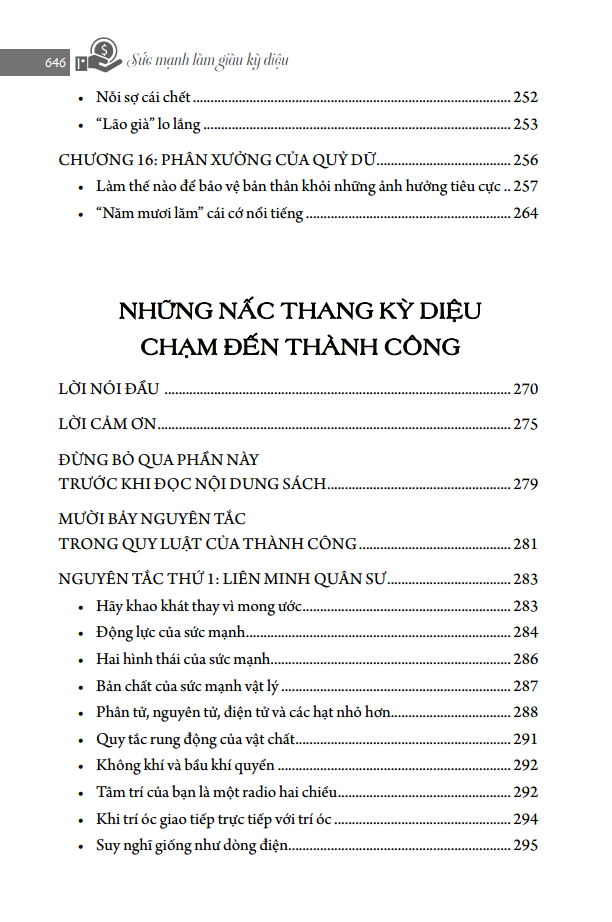Sách Sức Mạnh Làm Giàu Kỳ Diệu - Nghĩ Giàu & Làm Giàu - Những Nấc Thang Kỳ Diệu Chạm Đến Thành Công Chìa Khóa Thành Công (Napoleon Hill)