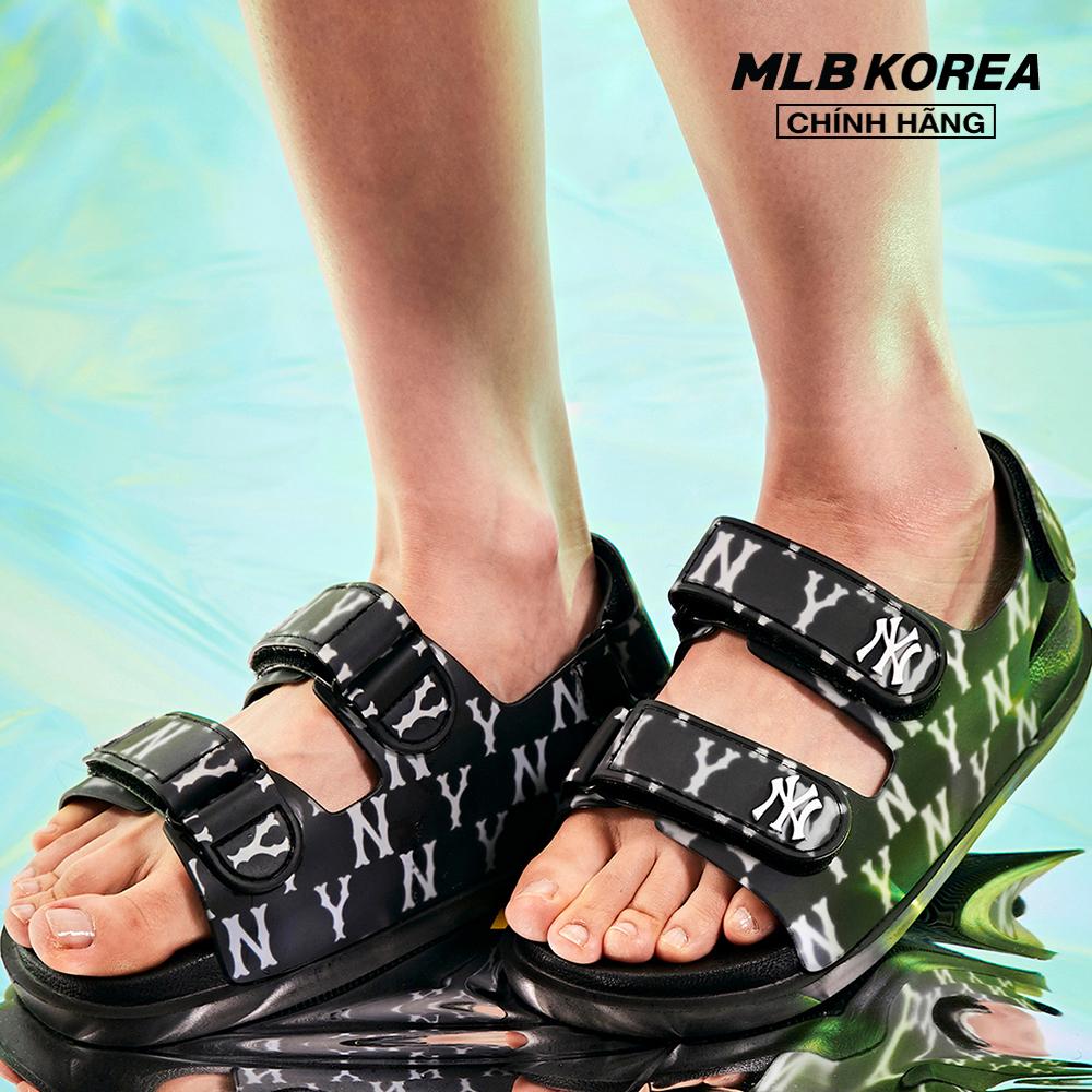 MLB - Giày sandals quai ngang khóa dán Chunky Monogram 3ASDSD423