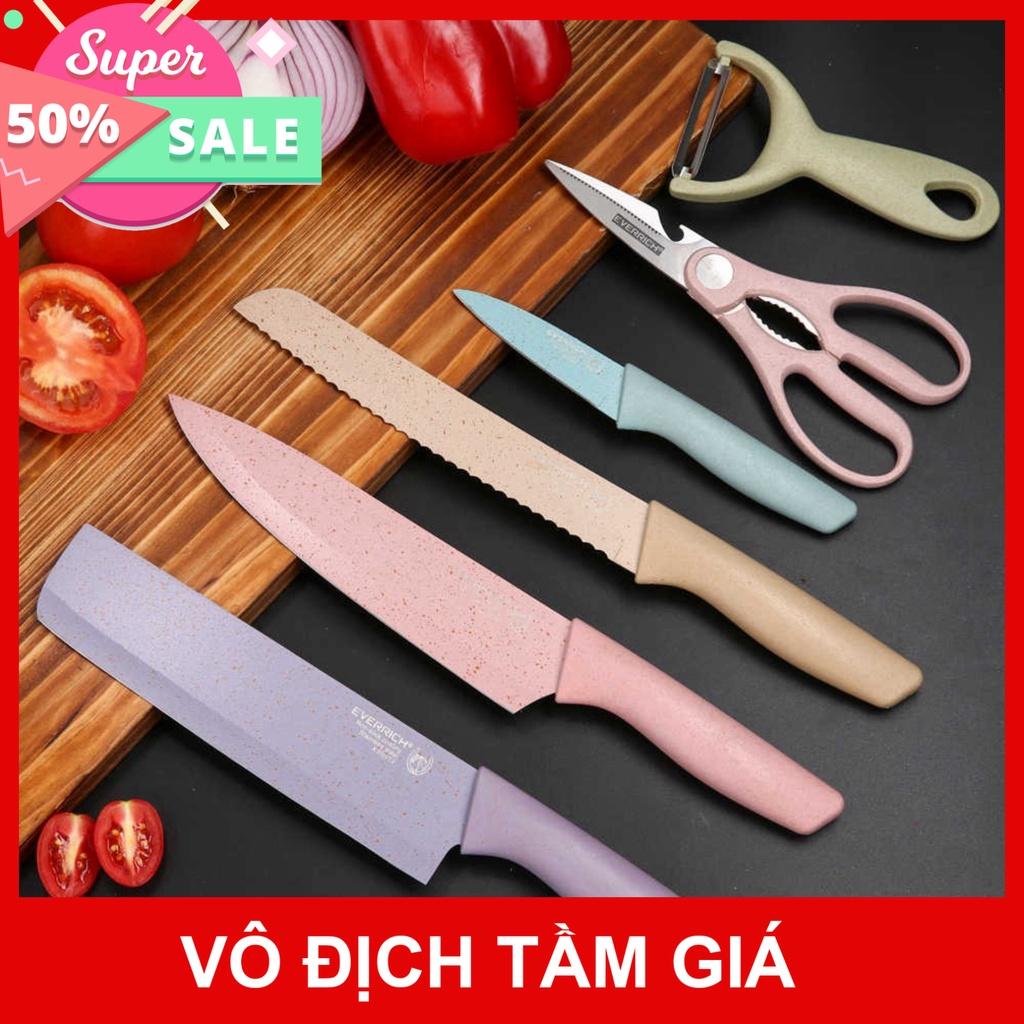 BỘ 6 MÓN DAO LÚA MẠCH KHÁNG KHUẨN THẦN THÁNH SIÊU SẮC SIÊU SẠCH - BONGBEE333