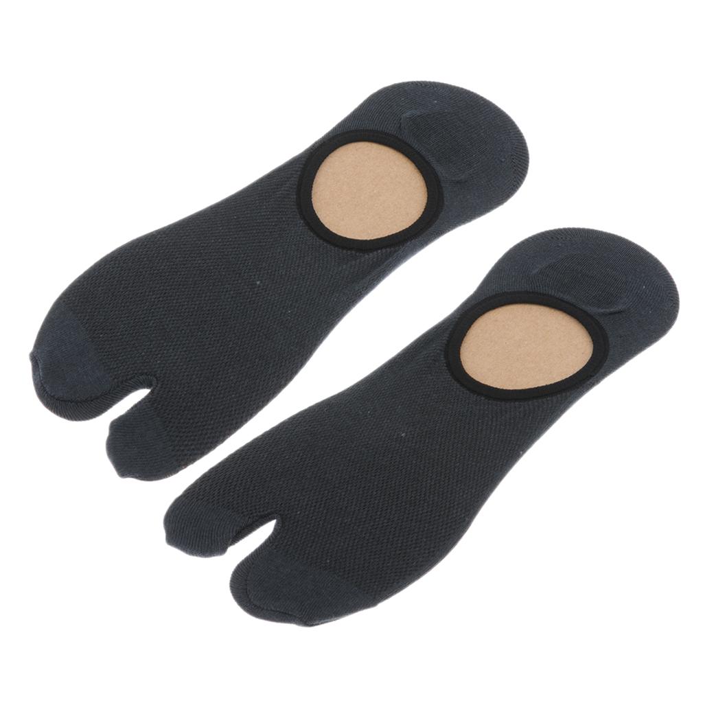 4 Pair Men Cotton Split 2 Toe Socks Tabi Socks Japanese Style Socks Breathable