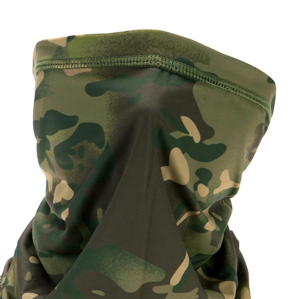 2x Silk Like Cycling Face Guard Balaclava Soft Scarf Biking Neck Warmer Headwear