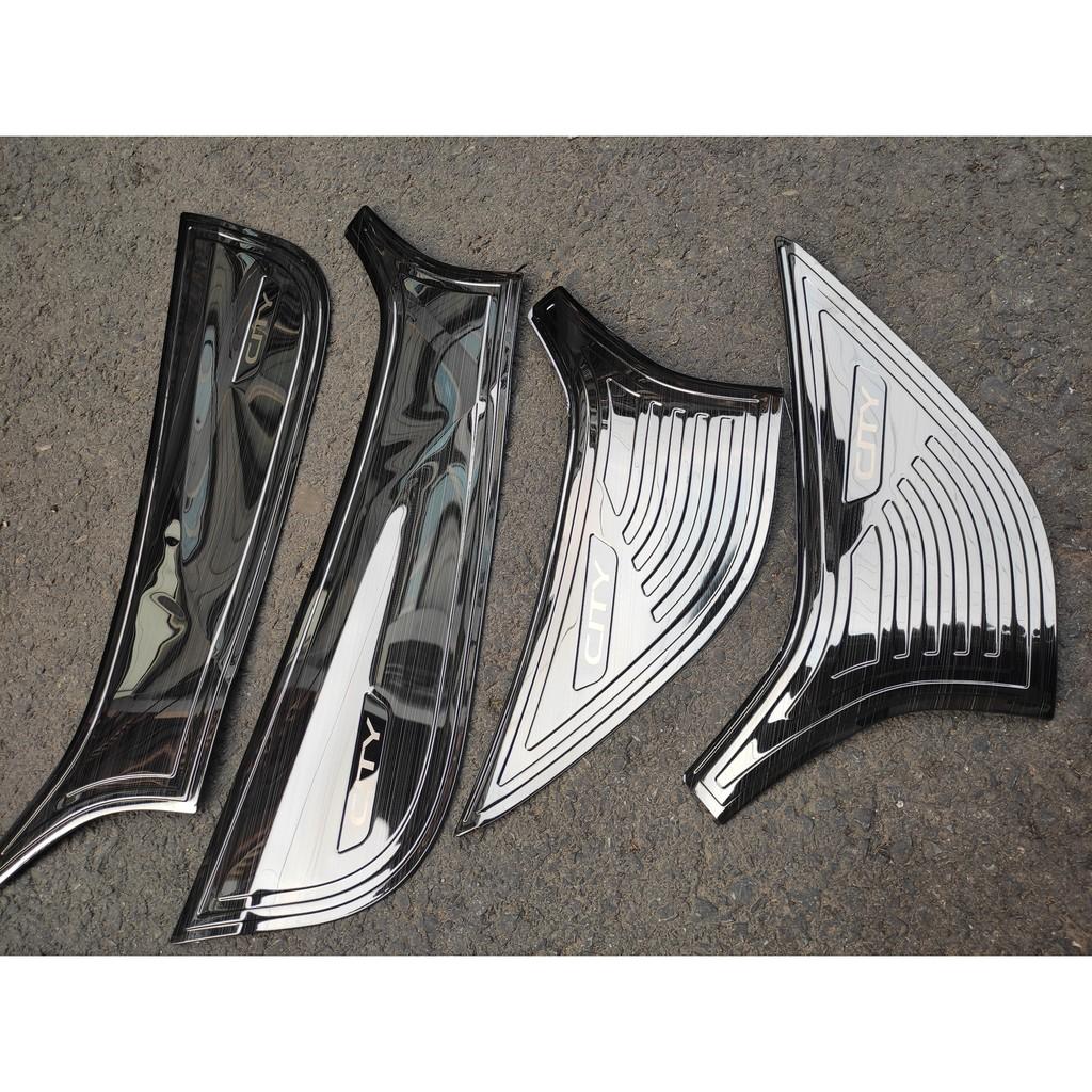 Bộ 4 ốp tapli cánh cửa xe Honda City đời 2014 đến 2019 2020 mẫu TITAN .