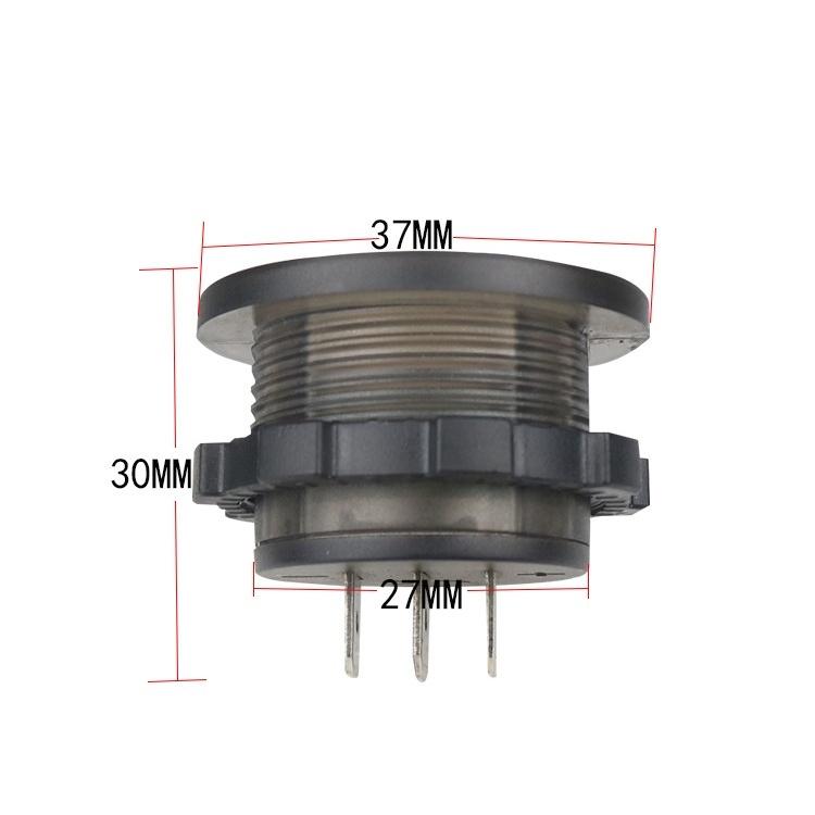 Bộ Kiểm Tra Dòng Điện Có Đèn Led Kỹ Thuật Số 12V-24V Chống Nước Cho Xe Máy/Xe Tải/Tàu Thuyền