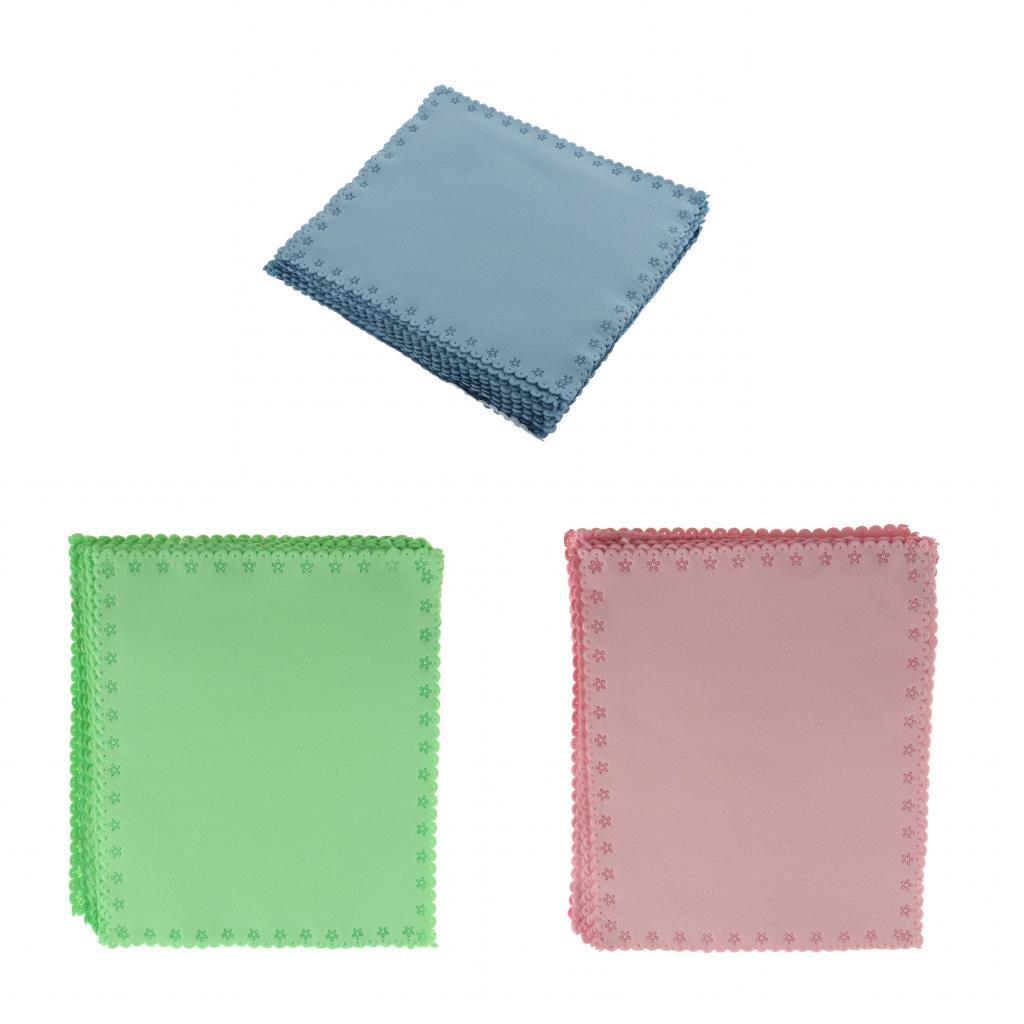 20PCS Soft Velvet Cleaning Cloth Eyeglasses Screen Camera Lens Cleaner