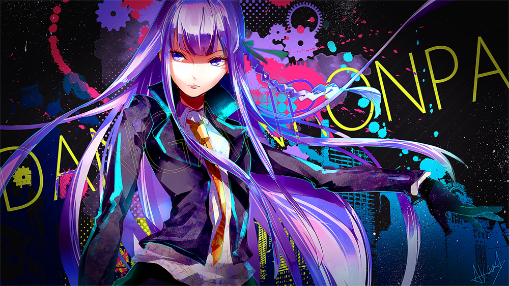 Poster A3 dán tường Anime, decal 30x42 trang trí có keo Danganronpa Wallpapers 4