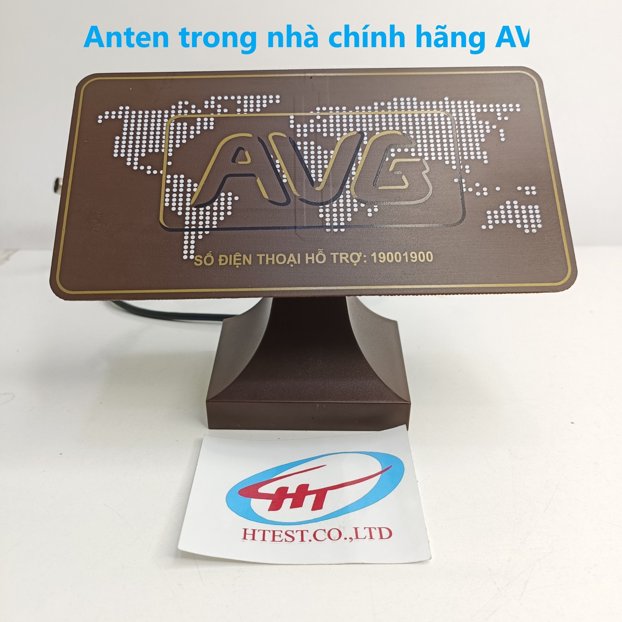 Hình ảnh anten bàn trong nhà AVG dùng cho nhà chung cư cao tầng và nhà gần trạm phát sóng DVB T2, Hàng Chính Hãng. có dây cấp nguồn 5V