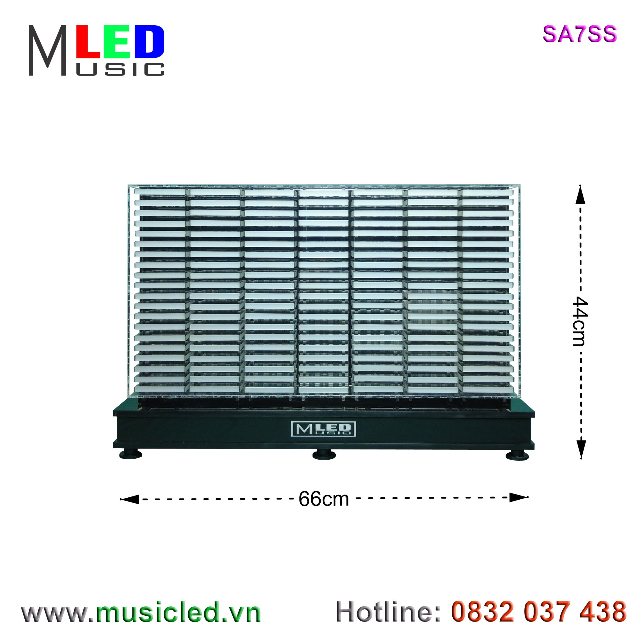 Dàn đèn Music LED nháy theo tần số nhạc 7 cột để bàn