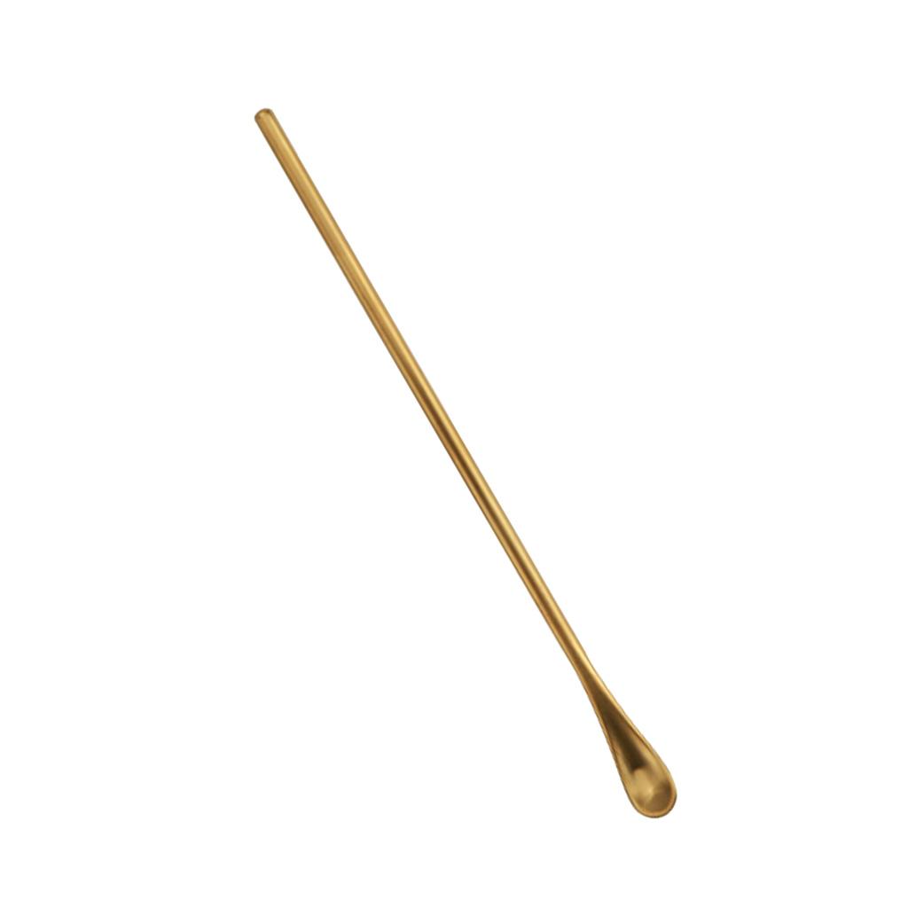 Stainless Steel Coffee Mixing Spoon Cocktail Stirring Stick Tableware Silver