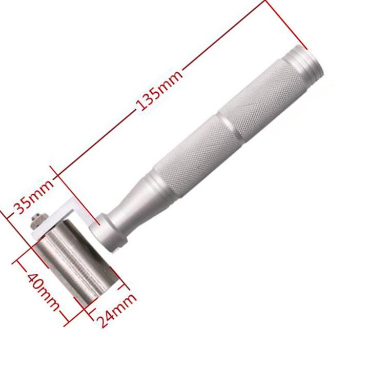 Con lăn giấy dán tường, lăn mí giấy bản rộng 40mm bằng thép không gỉ chống dính