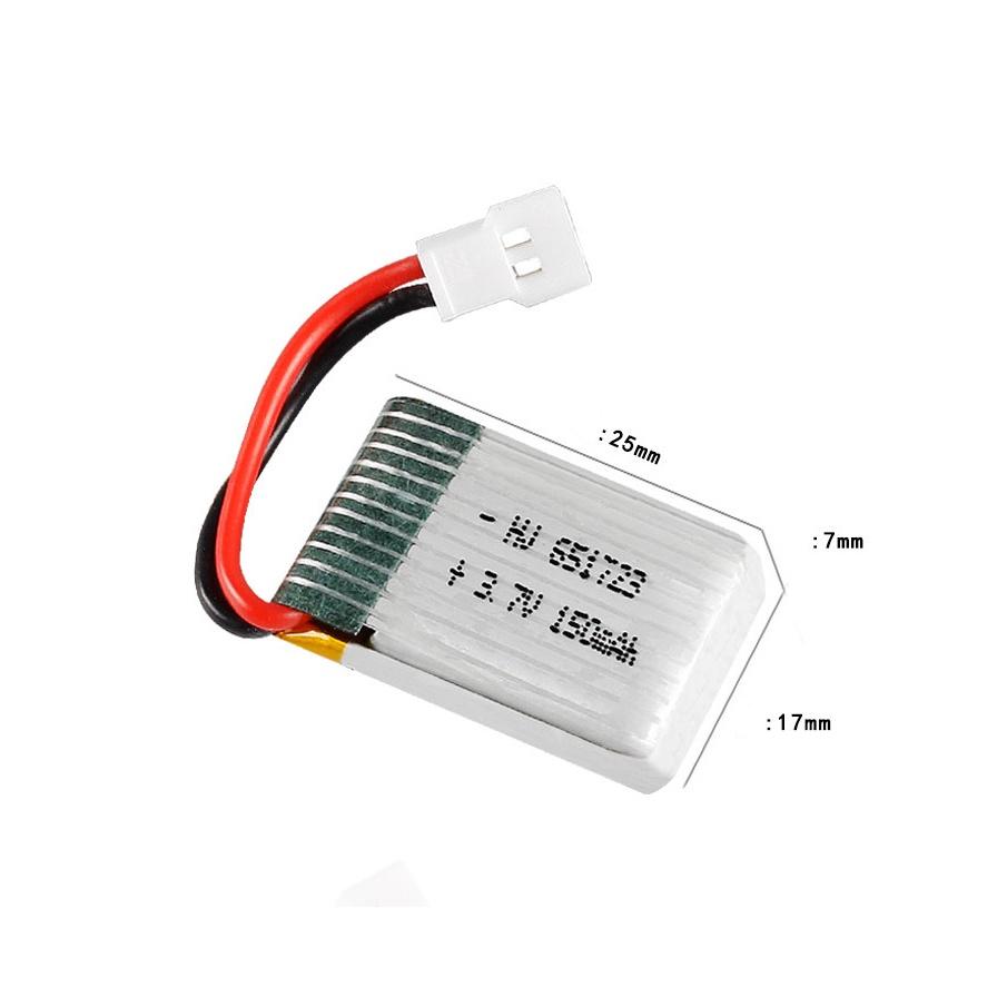 Pin 3.7v 150mah Xh2.54 Pin sạc máy bay có mạch bảo vệ xả 25c giá sỉ