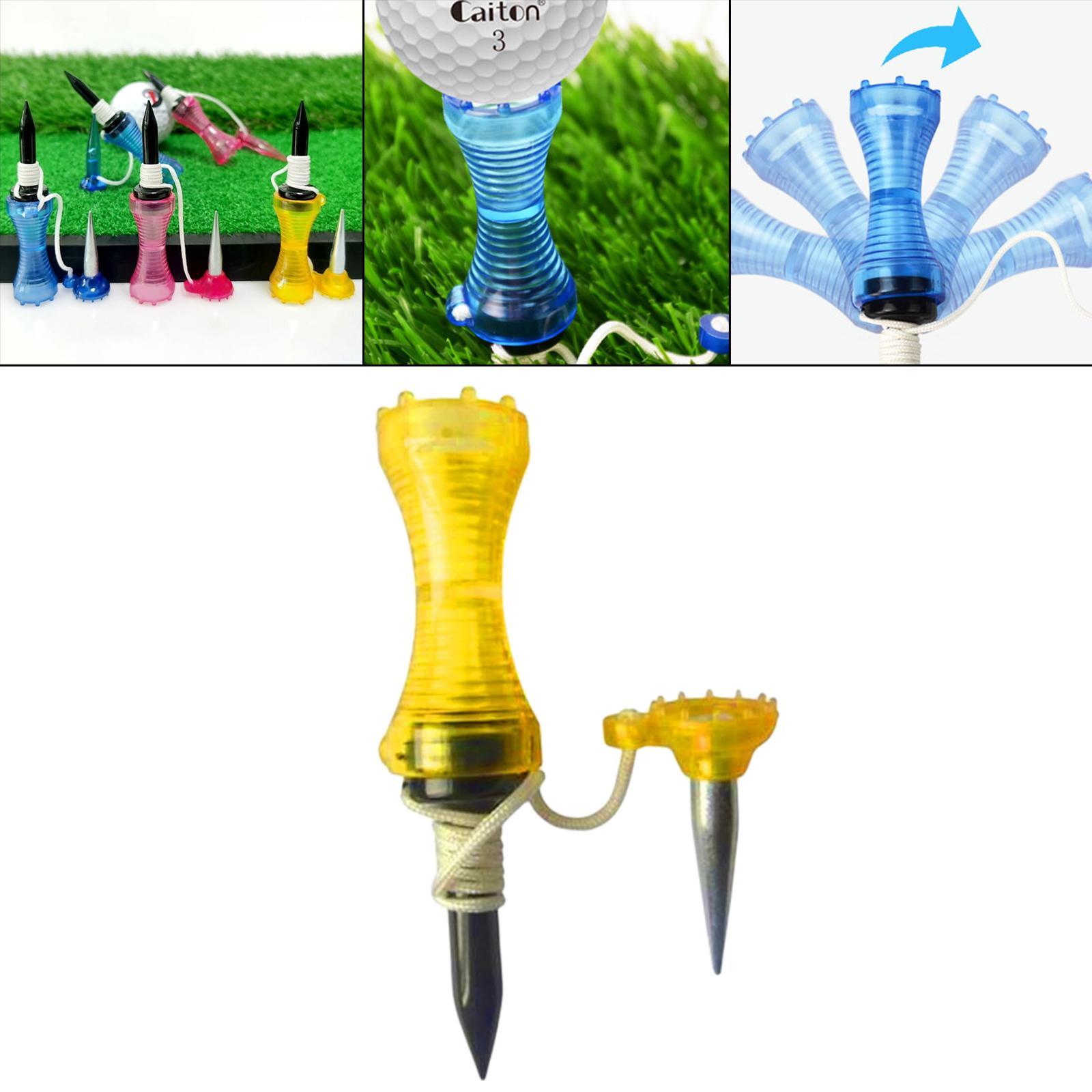 3-4pack 3.2inch Golf Tees Ball Holder Practicing Unbreakable Yellow