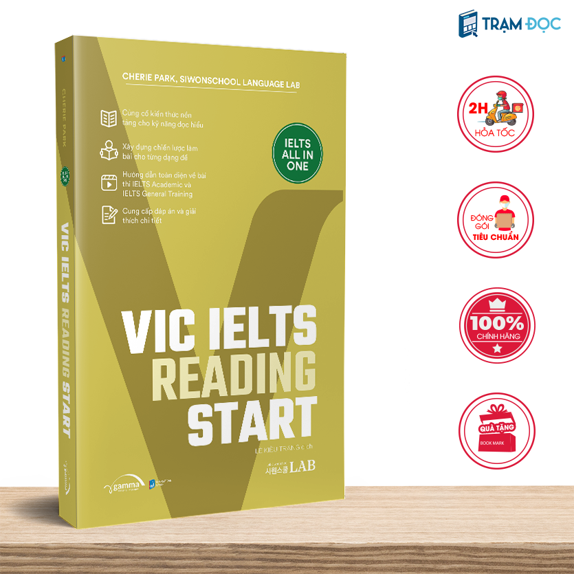 Combo 4 cuốn VIC Start IELTS All in One: Reading + Writing + Listening + Speaking