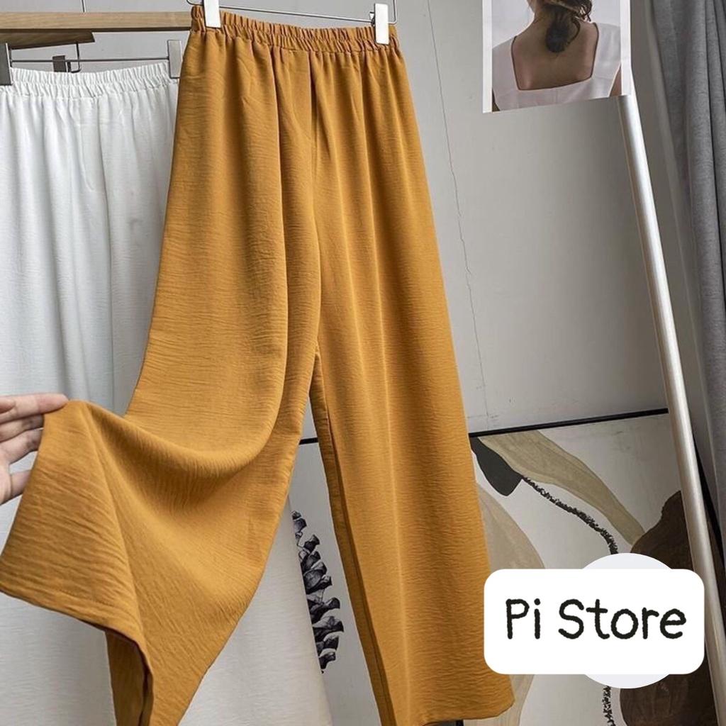 ️Có Big Size️ Quần Đũi Ống Suông Lưng thun, Quần đũi Nhật,Ống Rộng Dài - Quần culottes Nữ