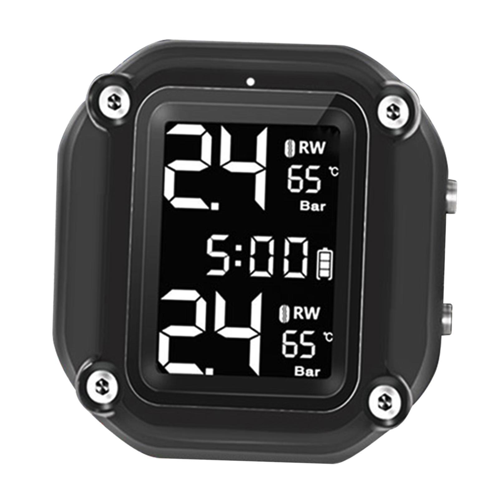Motorcycle  Tire Pressure Monitoring System Warning Gauge Easy install