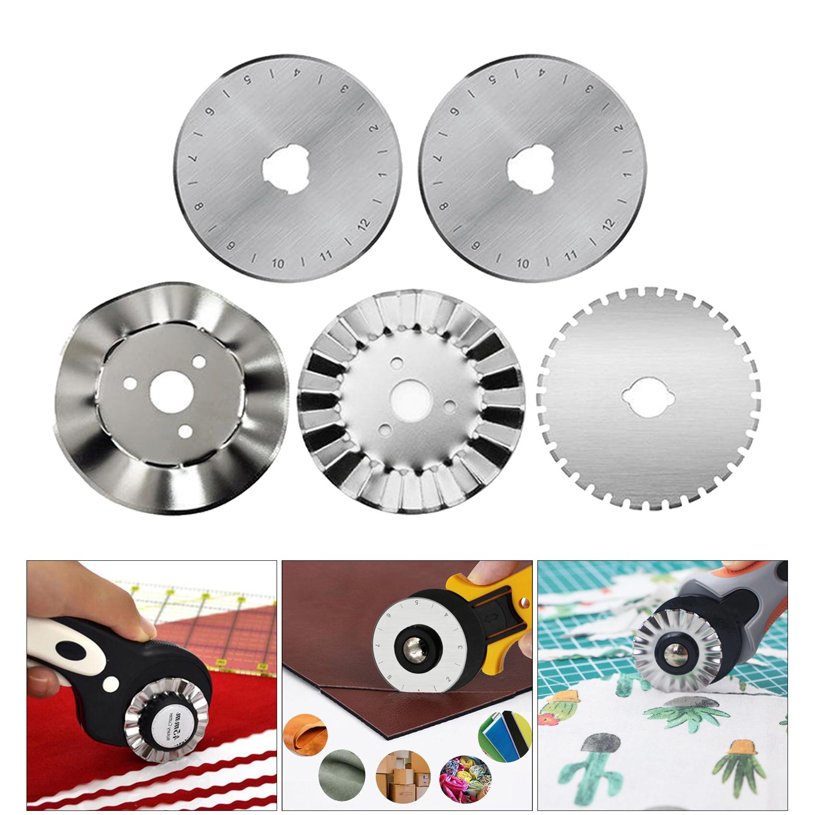 45mm Round Rotary Trimmer Blades Kit for Fabric Leather Sharp