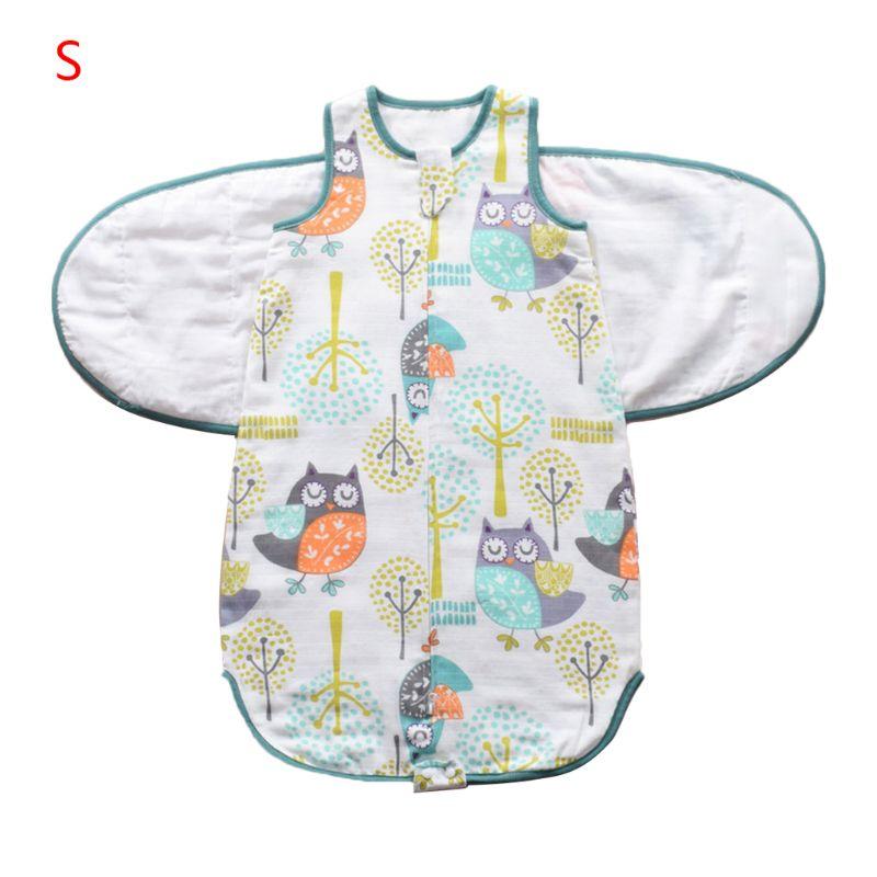 Trẻ Sơ Sinh Đầm Sleepsack Mềm Mại Thoáng Khí Cotton Trẻ Sơ Sinh Túi Ngủ Có Thể Điều Chỉnh Bé Bọc Vải Chăn