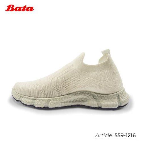 Giày sneaker màu trắng Thương hiệu Bata 559-1216