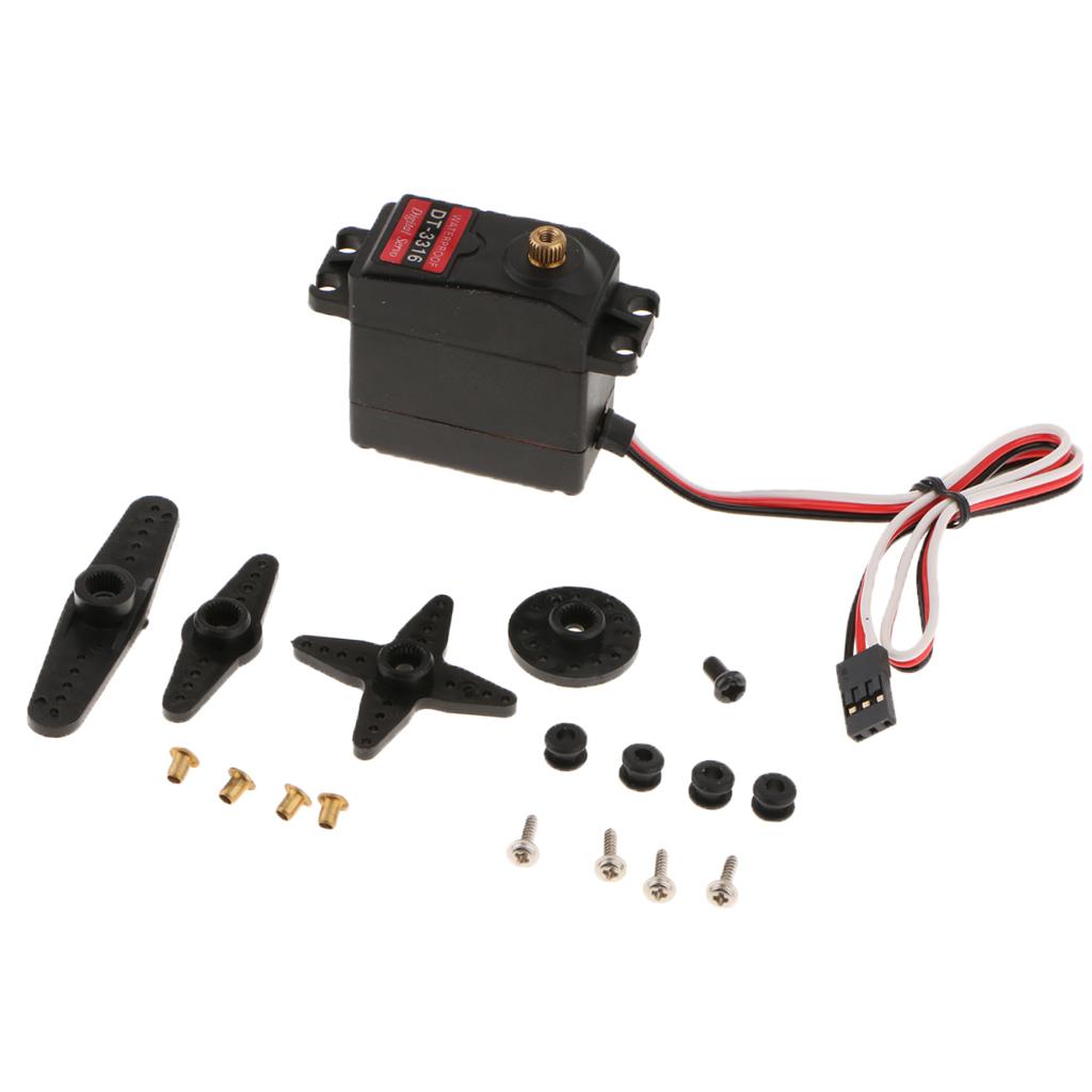 Waterproof DT-3316 20MG Digital Servo Metal Gear 15KG For RC Car Robot