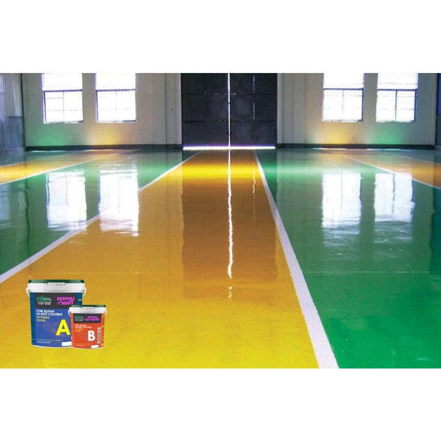 Sơn Chống Thấm TAIKOMI Epoxy -  Chống thấm 2 thành phần A - B trong suốt, sử lý chống thấm mặt sàn nhà vệ sinh,gạch men