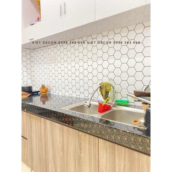 Decal Gạch Dán bếp - Set 1m dài gạch bông - Họa tiết đơn giản - Trang trí bếp, Dán tường
