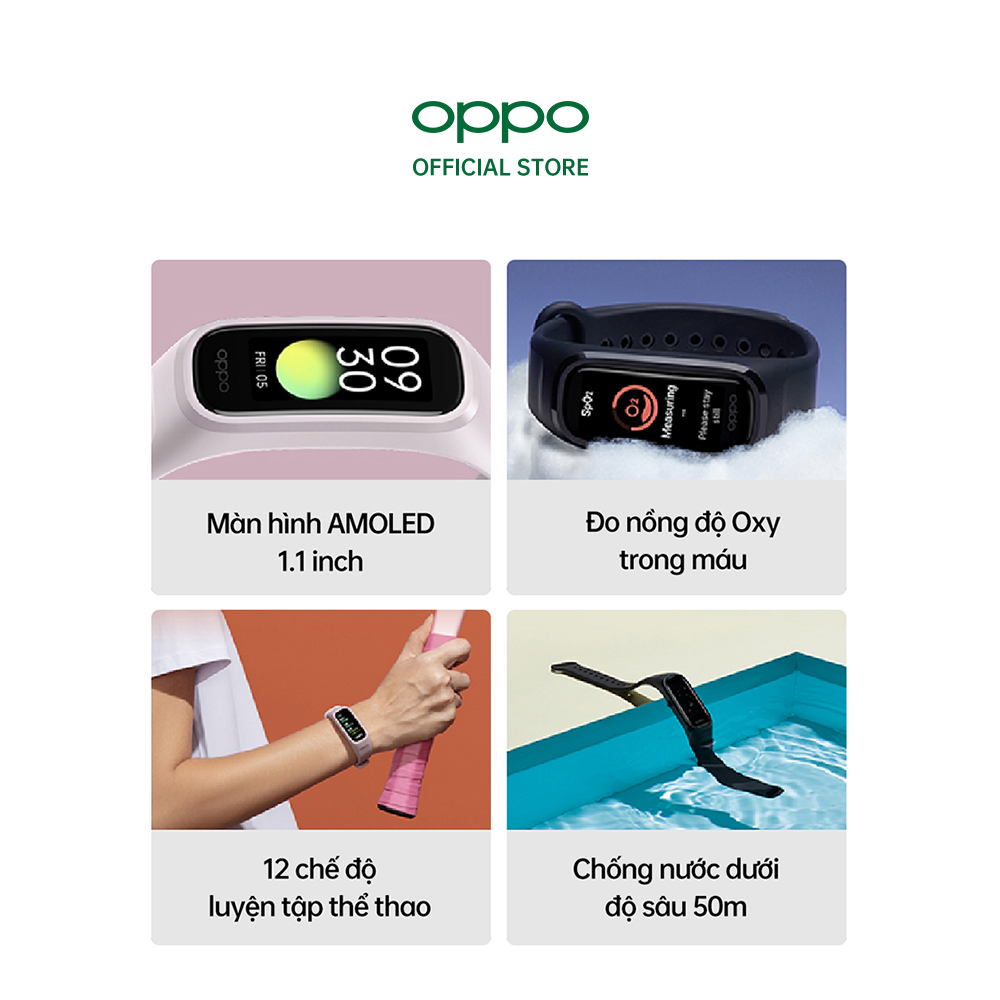 Combo Sản Phẩm OPPO (OPPO Band + Enco W11) - Hàng Chính Hãng