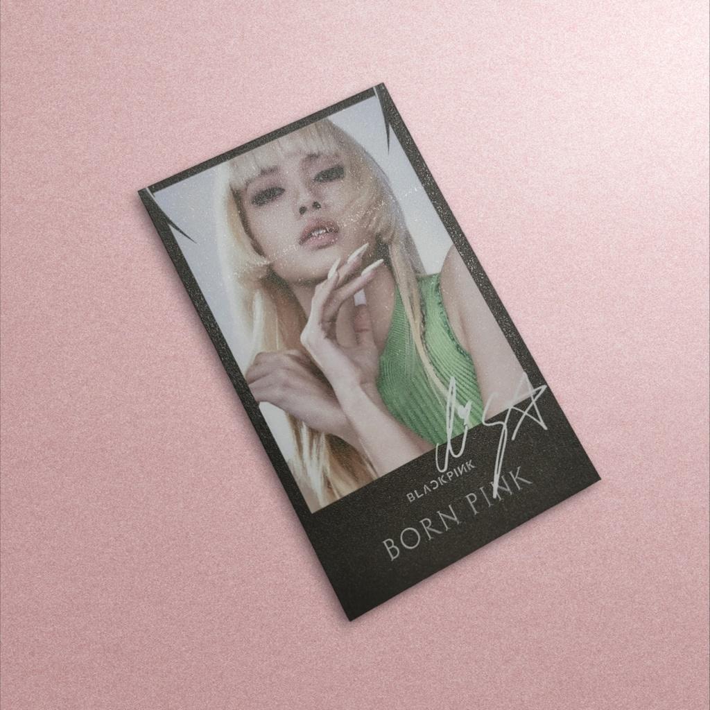 [ CARD POLAROID ] Nhóm Nhạc BLACKPINK - Chủ Đề SHUT DOWN BORNPINK - Phiên Bản 1 [UNOFFICIAL